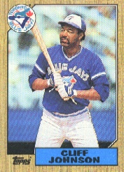 1987 Topps Baseball Cards      663     Cliff Johnson
